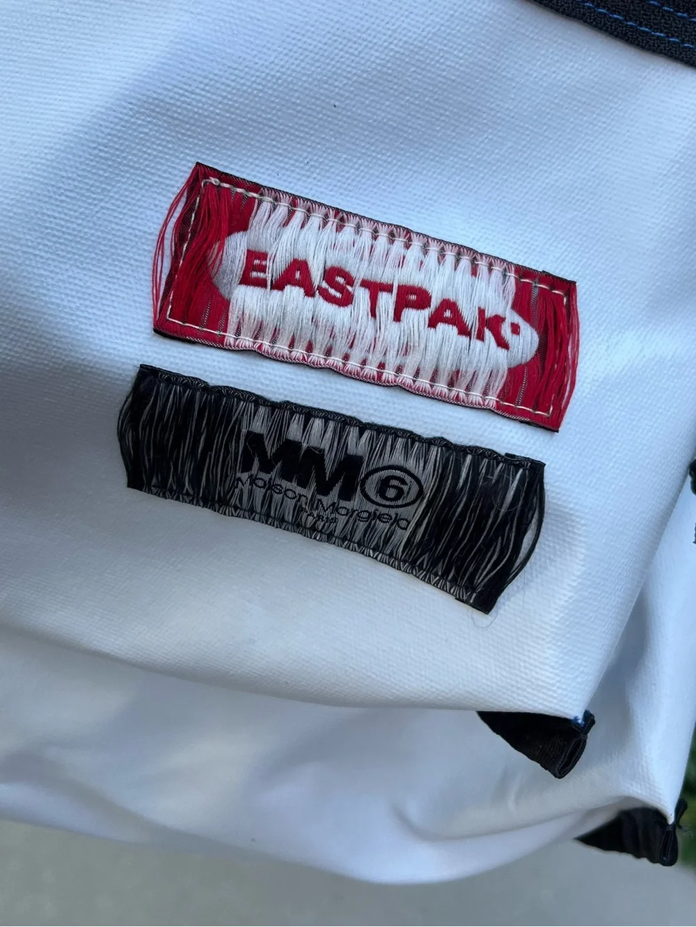 Maison Margiela x Eastpak Collab Logo Backpack Blue MM6 Reversible
